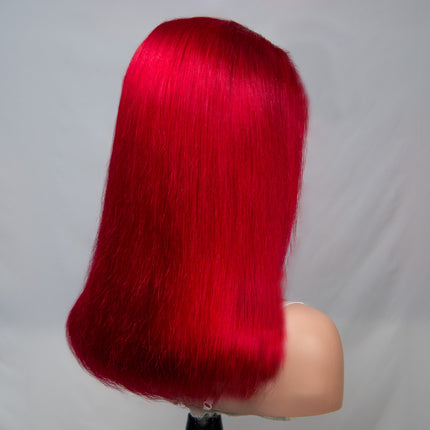 Ruby Red 13*6 Bob Wig Sliky Straight