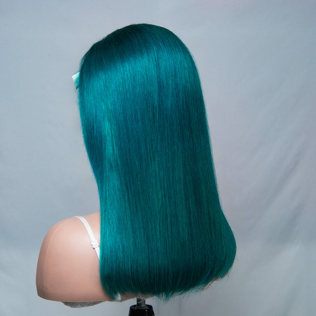 Ruby Green 13*6 Bob Wig Sliky Straight