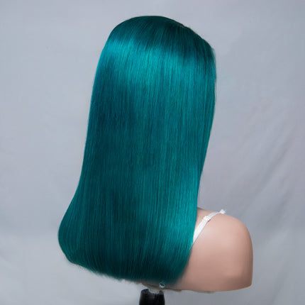 Ruby Green 13*6 Bob Wig Sliky Straight