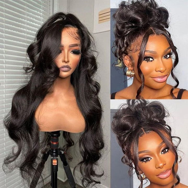 Invisible Strap 360 Lace Bleached Knot Pre-Cut Lace Body Wave Wig
