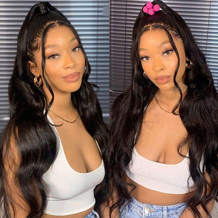 Invisible Strap 360 Lace Bleached Knot Pre-Cut Lace Body Wave Wig
