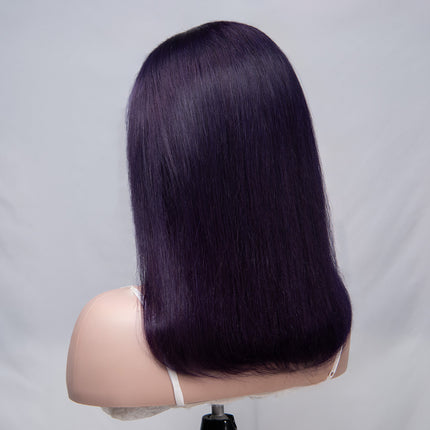 Purple 13*6 Bob Wig Sliky Straight