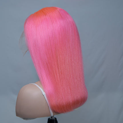 Pink 13*6 Bob Wig Sliky Straight