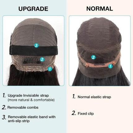 Invisible Strap 360 Lace Bleached Knot Pre-Cut Lace 99J Water Wave Wig