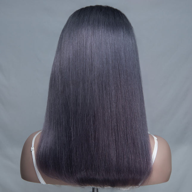 Gray 13*6 Bob Wig Sliky Straight