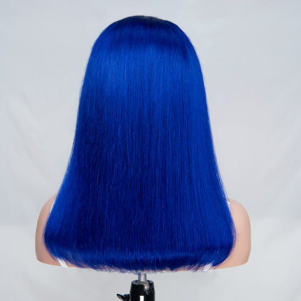 Ruby Blue 13*6 Bob Wig Sliky Straight