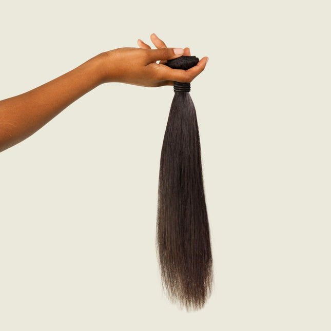 10A Virgin Brazilian Straight Bundle Natural Black