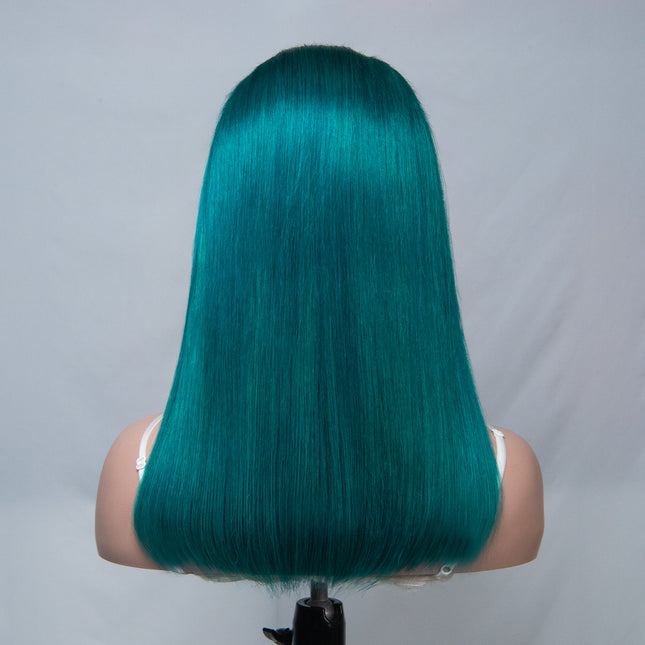 Ruby Green 13*6 Bob Wig Sliky Straight
