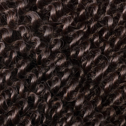 10A Virgin Brazilian Curly Wave Bundle Natural Black