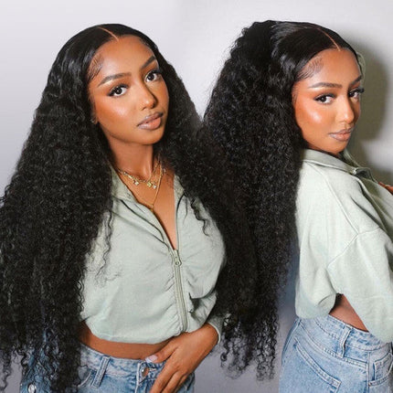 13x4 Lace Frontal Wig Human Hair Curly Wave HD Lace Wig