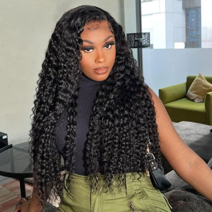 13x6 Lace Frontal Wig Human Hair Deep Wave HD Lace Wig