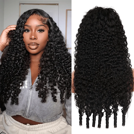 Burmese Curly Human Hair Wigs Lace Frontal Transparent Wig
