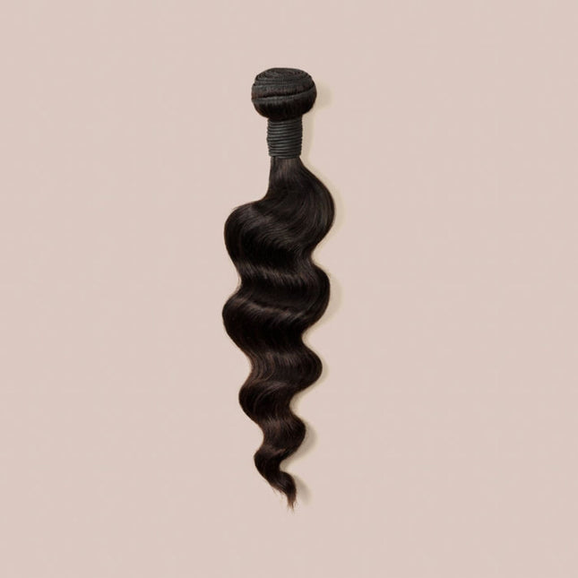 10A Virgin Brazilian Loose Wave Bundle Natural Black