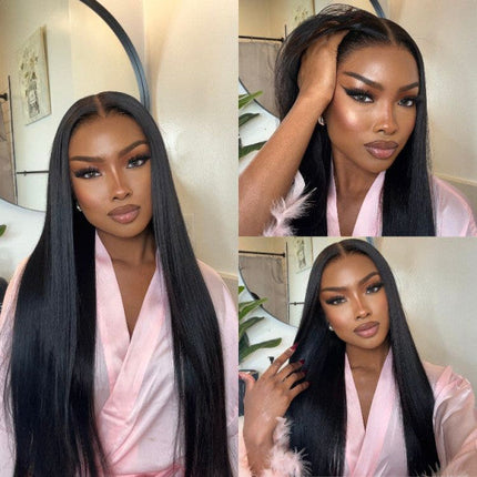 13x6 Lace Frontal Wig Human Hair Silky Straight HD Lace Wig