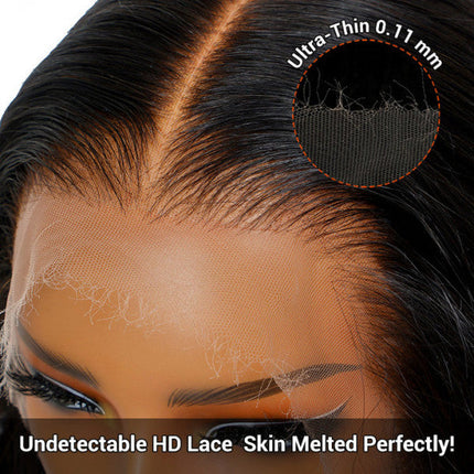 13x6 Lace Frontal Wig Human Hair Silky Straight HD Lace Wig
