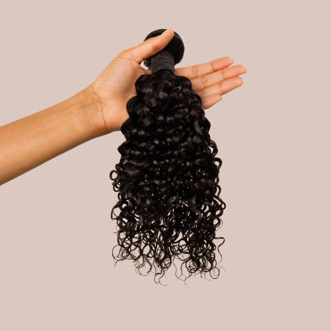 10A Virgin Brazilian Water Wave Bundle Natural Black