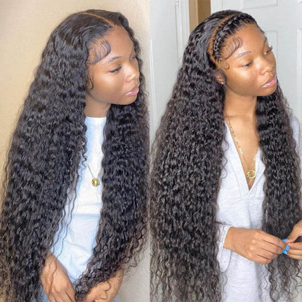 13x4 Lace Frontal Wig Human Hair Water Wave HD Lace Wig